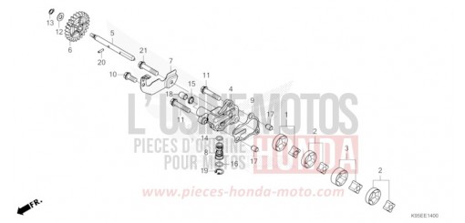 POMPE A HUILE CRF250RXR de 2024